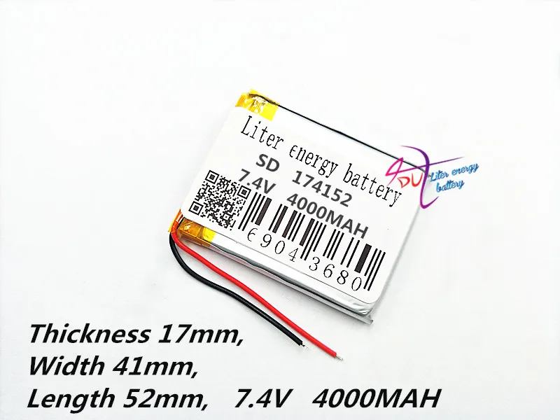 174152 7 4 V 4000mAH 175241 полимерный литий-ионный/литий-ионный аккумулятор для планшетных