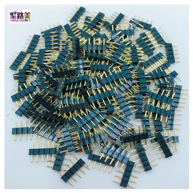 10 шт./лот светодиоидный коннектор адаптер 4Pin черный/белый RGB/5Pin черный RGBW Комплект