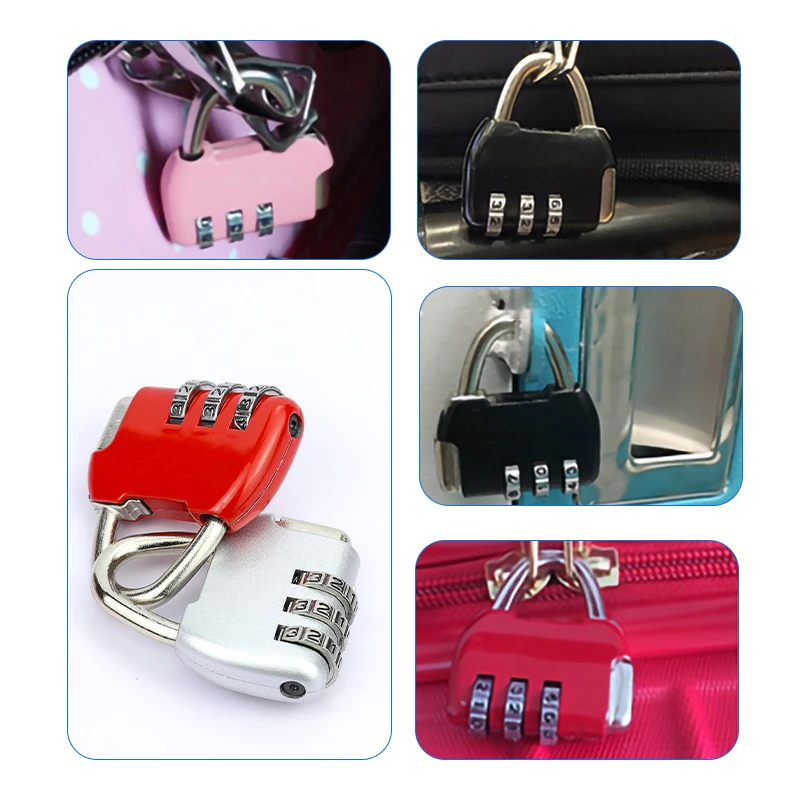 DANPHEN 3 цифры Циферблат Комбинации кодовый номер замок для Чемодан мешок с