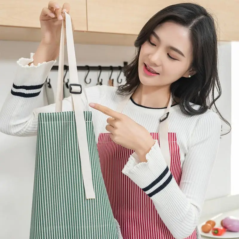 

1pc Apron Waterproof Oil-Proof Kitchen Waist Apron With Side Hand Towel Kitchen Cookware Waterproof and erasable hand apron