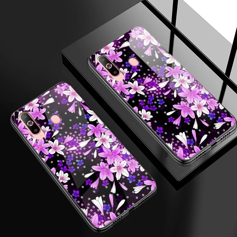 W366 Чехол для телефона для samsung Galaxy A10 A20 A30 A40 A50 A6S A70 A8S A80 A90 закаленное Стекло крышка J4Plus M10 M20 M30 Note9 жесткий корпус - Color: W366