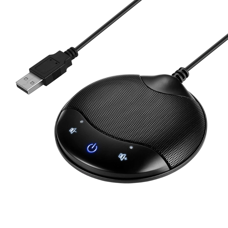 

USB Omni-directional Condenser Microphone Mic for Meeting Business Conference Computer Laptop PC Voice Chat Video Games Live