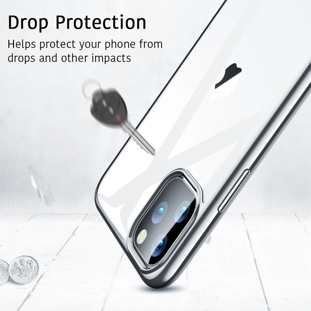 Чехол ESR для iPhone 11 Pro Max, мягкий чехол из ТПУ с рамкой для телефона iPhone 11 Pro, Роскошный ультра тонкий полный Чехол для iPhone 11