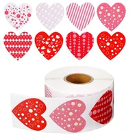 100 500pcs love heart shaped label sticker scrapbooking gift packaging seal birthday party wedding supply stationery sticker