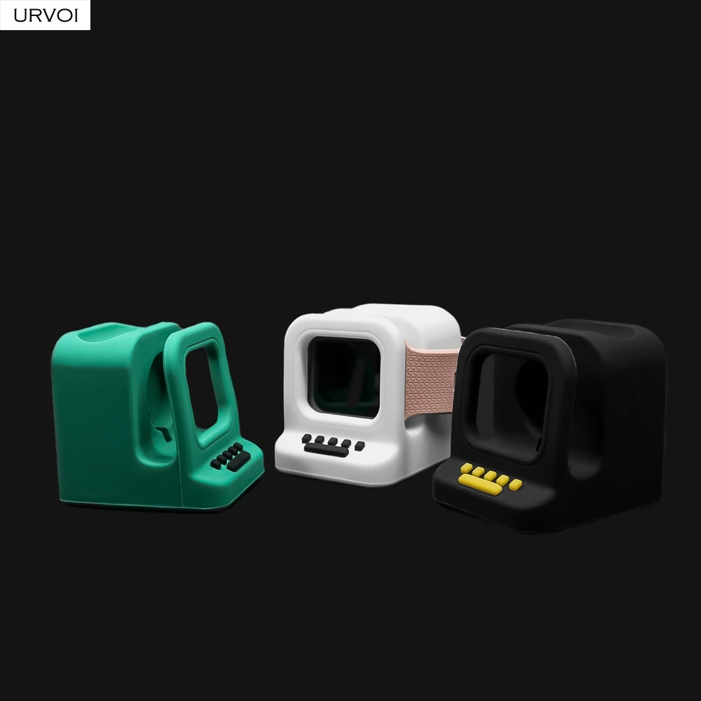 Силиконовая подставка URVOI для apple watch WatchOS keeper 2 в 1 домашняя зарядная док-станция