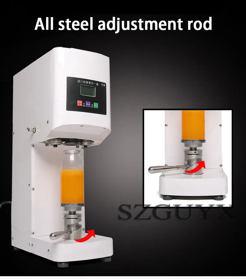 Commercial stainless steel Cans Cup sealing machine Sealer Store drink Intelligent automatic sealing machine