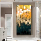 Золотая абстрактная картина маслом на холсте, постеры и принты, роскошные современные настенные картины на холсте для гостиной, домашний декор