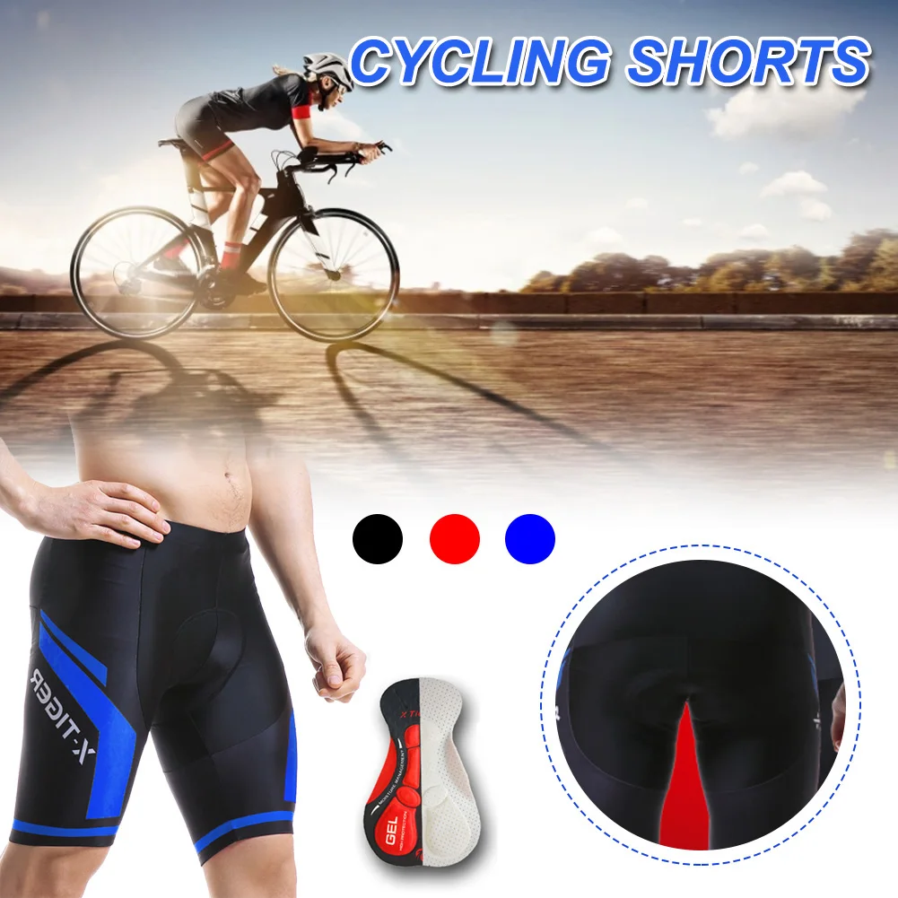 

Cycling Shorts Long Pants Shockproof Cycling Tights With 5d Breathable Padded For Men