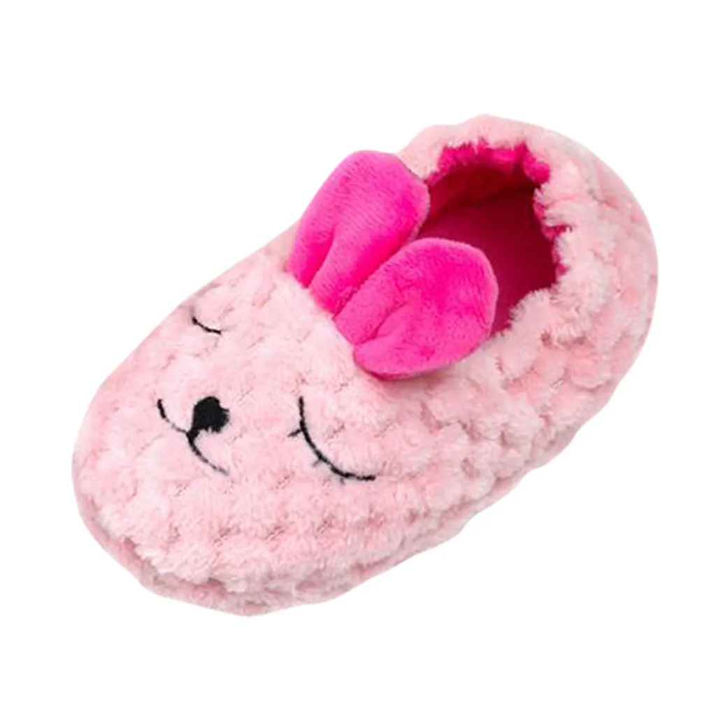 Детская теплая обувь для малышей мальчиков и девочек мультяшная мягкая подошва