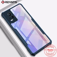 rzants for vivo v21e 4g 5g vivo v21 y73 case hard air bag protection slim thin clear crystal cover