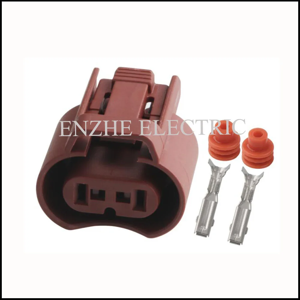 

100set DJ7028WB-2.8-21 car Connector Terminal jacket auto Plug socket 2 pin female Connector 2P connector Fuse box