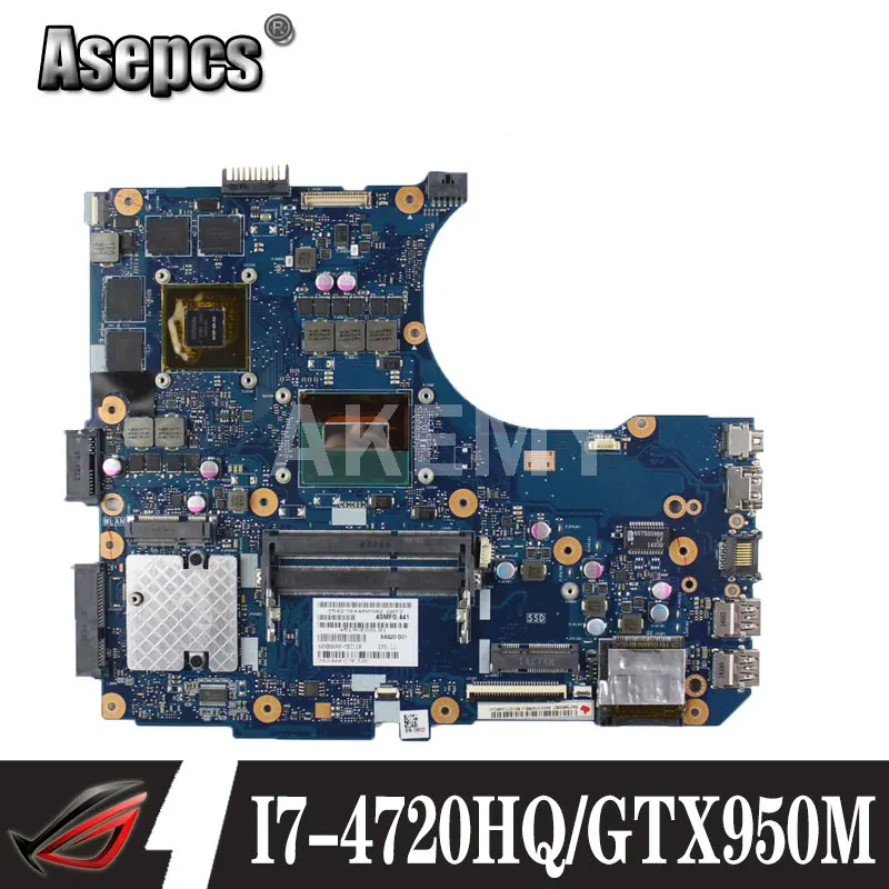 N551JX материнская плата для ноутбука For Asus N551J N551JK N551JM N551JW G551J G551JK G551JM G551JW I7-4720HQ/GTX950M