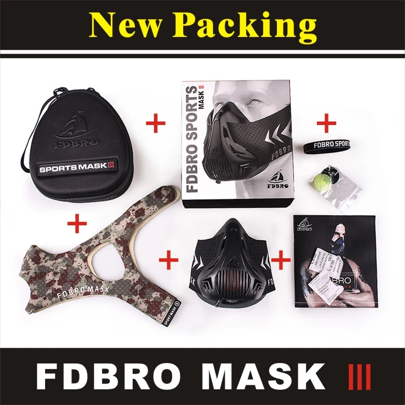 Спортивная маска FDBRO для занятий спортом тренажеры велоспортом верховой езды