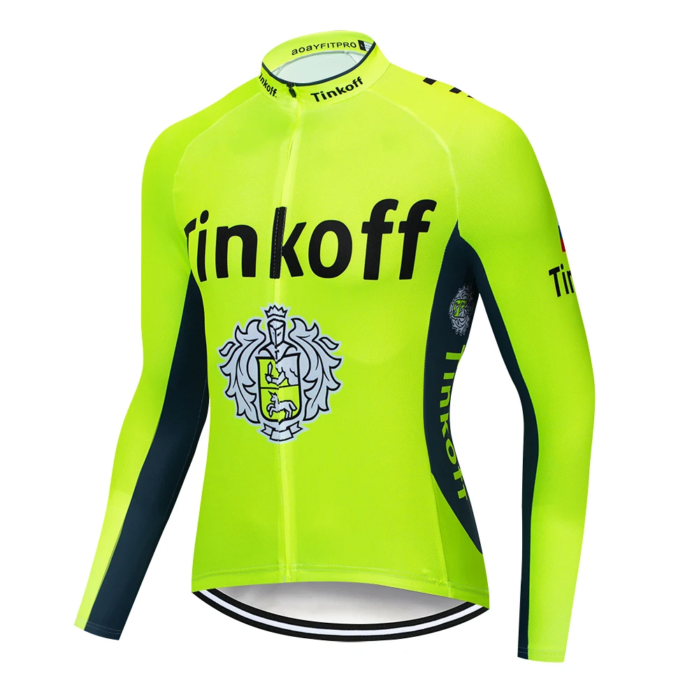 

Tinkoff Pro Team Long Sleeve Cycling Jersey Racing Bike Clothing MTB Bicycle Outdoor Sportswear Breathable Ropa Ciclismo