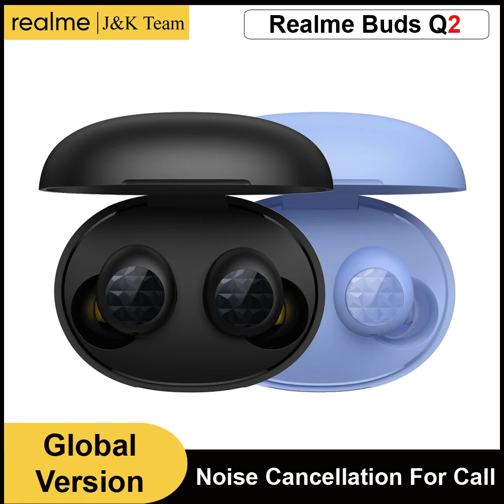 

Беспроводные наушники Realme Buds Q2, наушники Realme Buds Q 2,Bluetooth 5,0, 20 часов воспроизведения, наушники с шумоподавлением