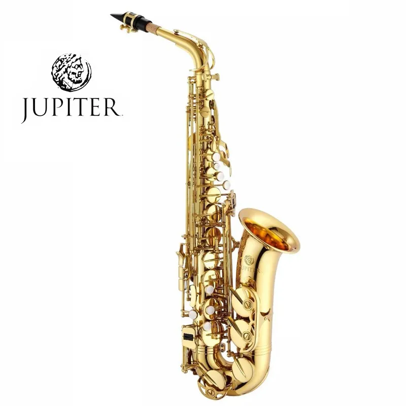 JUPITER саксофон с Золотым Лаком и чехол латунный музыкальный инструмент Alto Eb Tune Sax