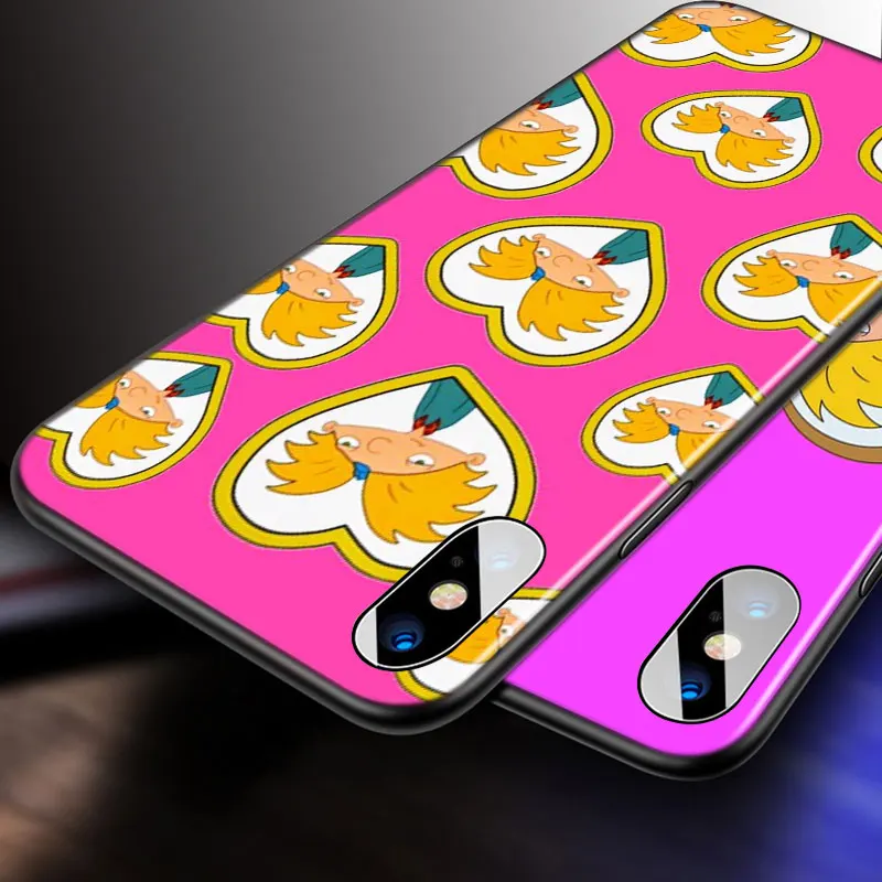 

Hey Arnold Special For Apple iPhone 12 11 Pro Max mini XS Max XR X 8 7 6 6S Plus 5S SE 2020 Soft Black Phone Case