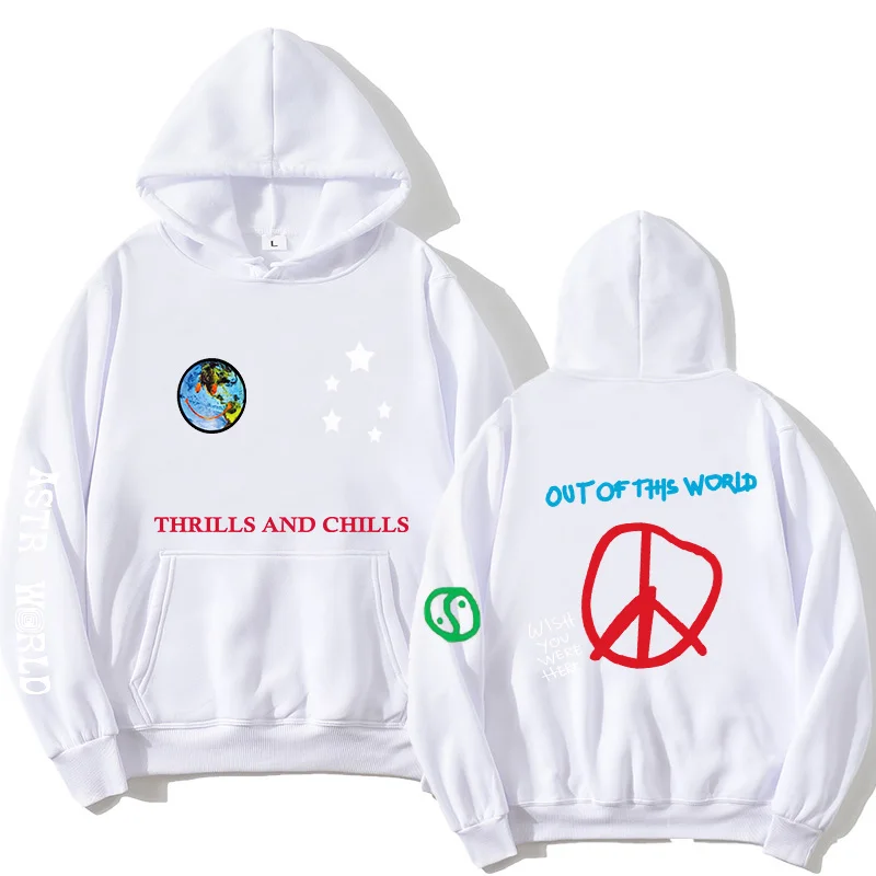 

TRAVIS SCOTT ASTROWORLD WISH YOU WERE HERE HOODIES fashion letter ASTROWORLD HOODIE streetwear Man woman Pullover Sweatshirt