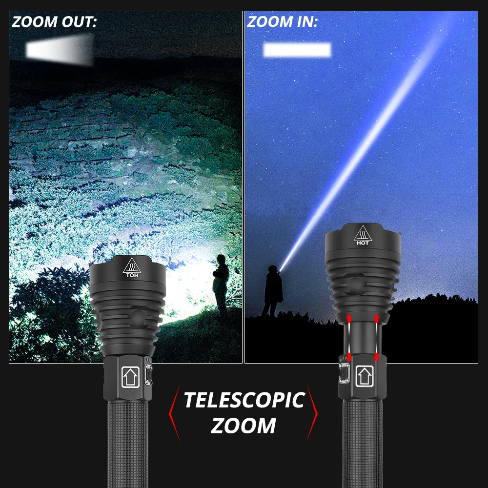 Ультраяркий светодиодный фонарик Xlamp XHP90.3 супер мощный USB XHP70 XHP50 фонафонарь с