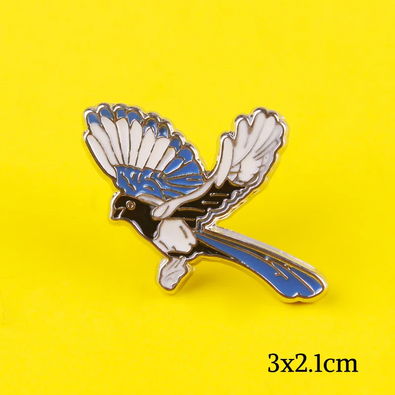 Красивая брошь с дизайном журавль птица нашивки на рюкзаке Значки для одежды