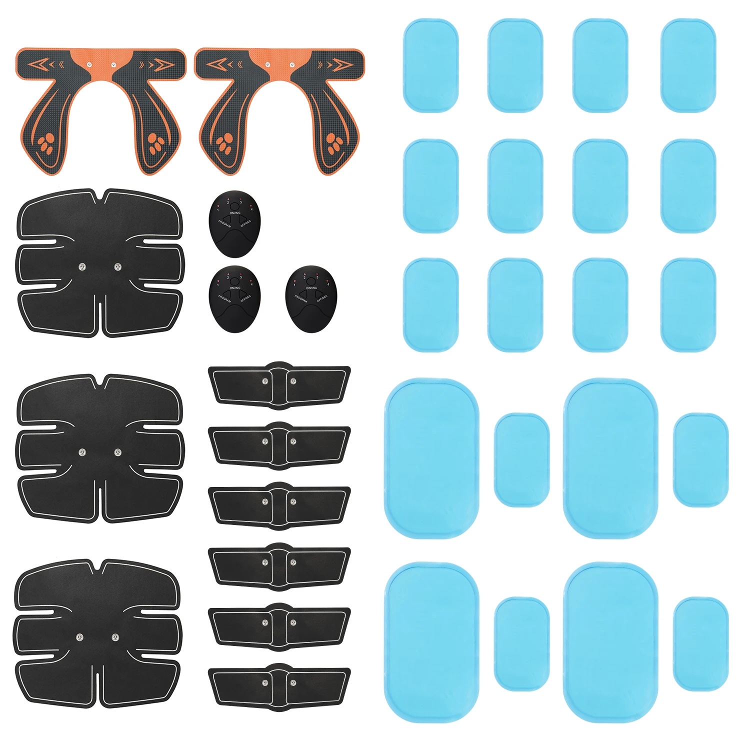 34 шт. EMS Ultimate мышечный Стимулятор обучение Шестерни тренажер для бедер комплект