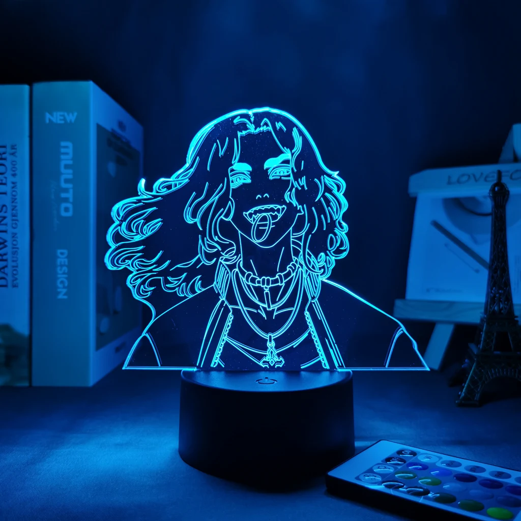 Anime 3d Lamp Tokyo Revengers Baji LED Night Light for Child Bedroom Decoration Birthday Gift Room Desk Manga | Лампы и освещение