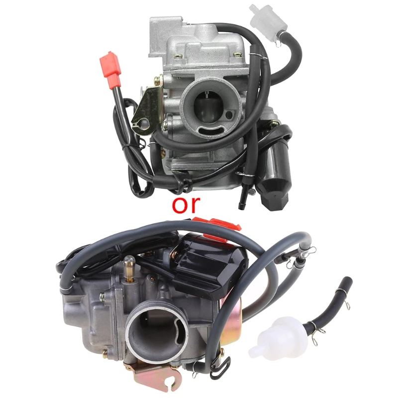 

PD24J Carburetor for 4-Stroke GY6 125cc 150cc ATV Go Karts Scooter Mopeds QMJ/QMI157 QMJ/QMI152 - Manifold Intake Fiamet