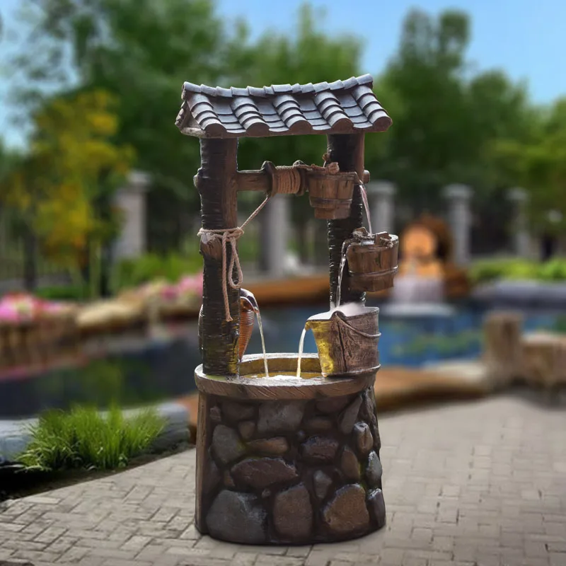 Креативный ретро старинный хороший новый напольный фонтан в китайском стиле