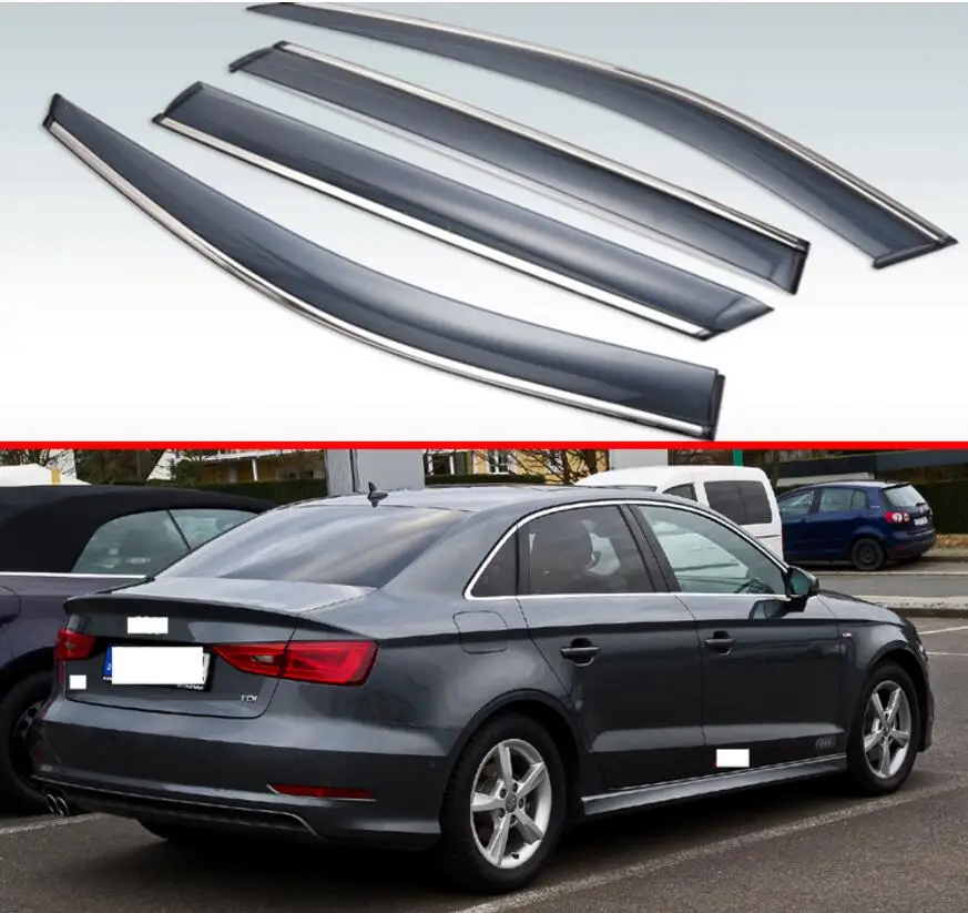 

4 шт., пластиковые накладки на вентиляционные отверстия для Audi A3 Sedan 2013 2014 2015 2016 2017 2018