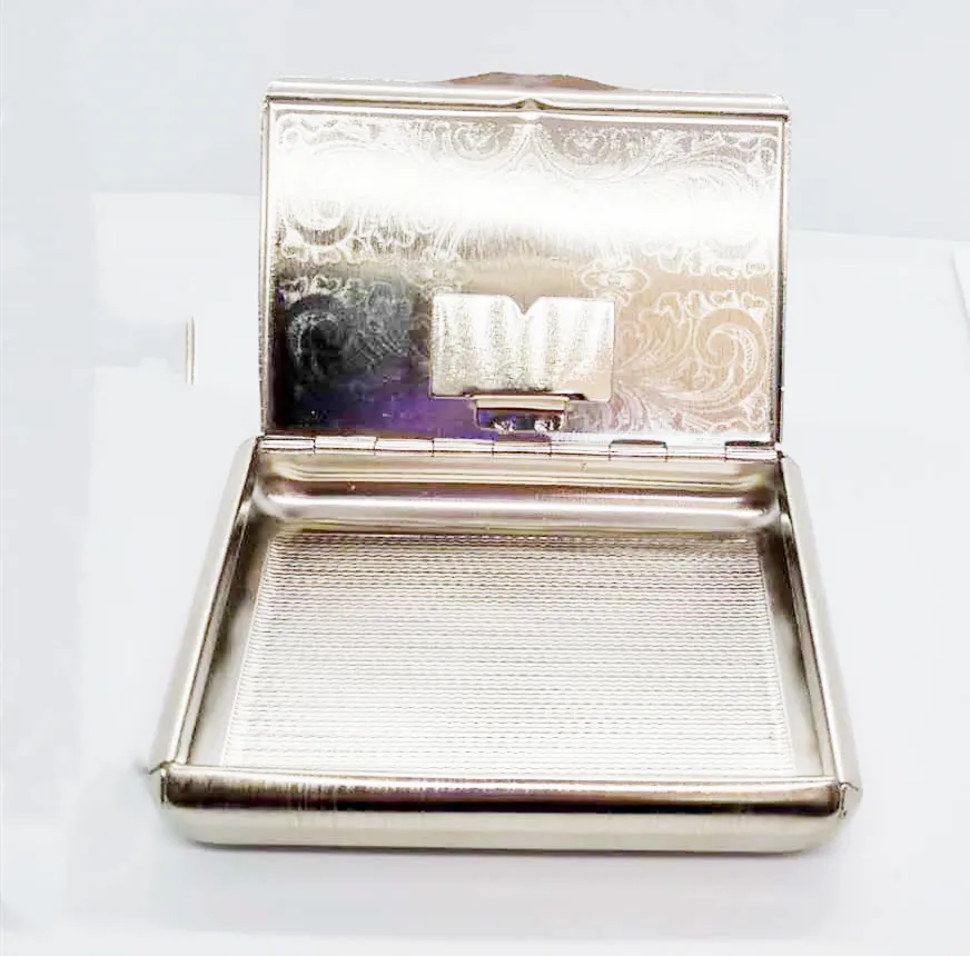 Thin American Eagle Metal Cigarette Case Boxes Automatic Tobacco | Дом и сад