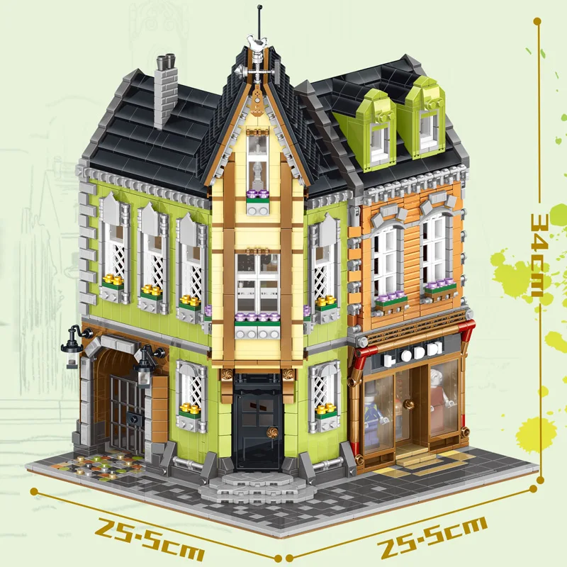 

MOC 4030PCS City Streetview series The brickAtive old town pub Model Building Kits Blocks Bricks Kids Toys Gifts Christmas gift