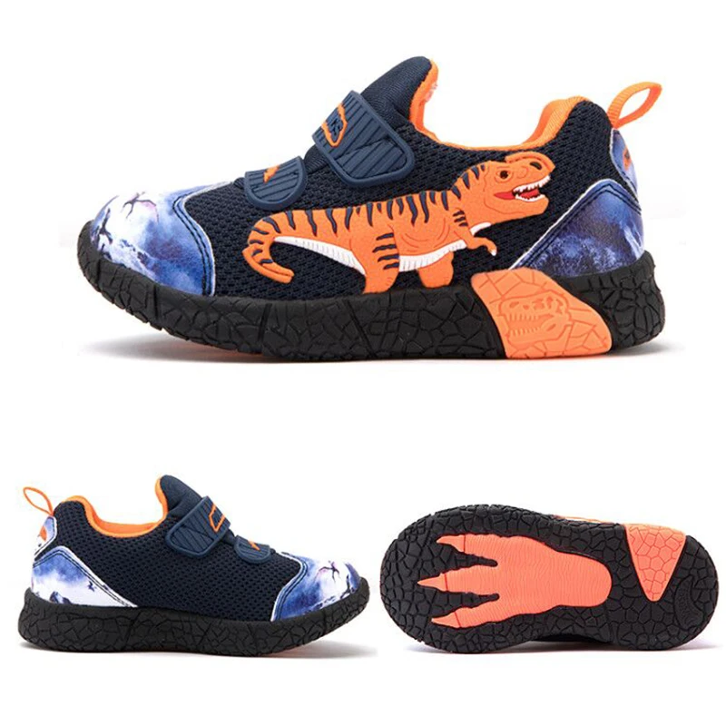 

Dinoskulls Autumn Leather Children Shoes Mesh Sport Tennis Baby Boy Sneakers Athletic Run Kids Trainers Outdoor Toddler Footwear