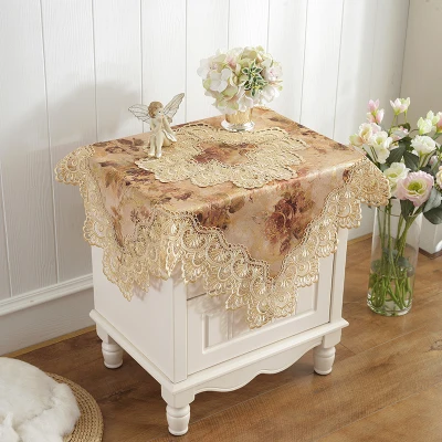 Европейская роскошная кружевная скатерть с вышивкой покрытие для обеденного