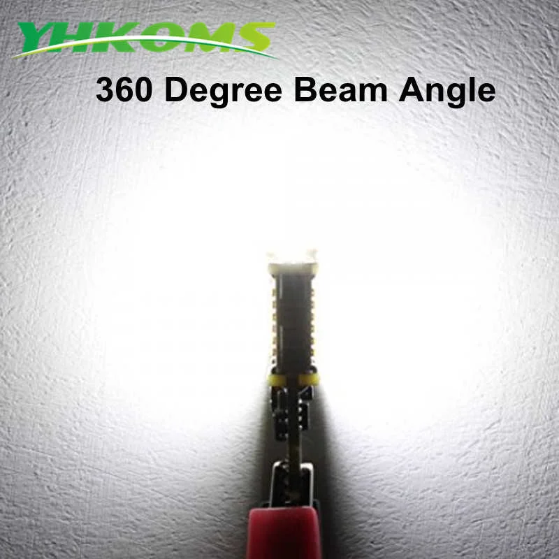 

YHKOMS 6000k Upgrade Flat T15 Lamp 4014 SMD W16W Back Up Light 45 Chips Non Polar Canbus LED Car Reverse Bulb 921 Plug and Play