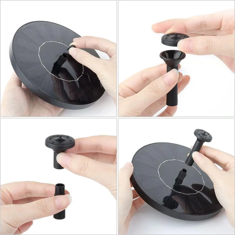 Плавающий водяной мини-фонтан на солнечной батарее для украшения сада бассейна