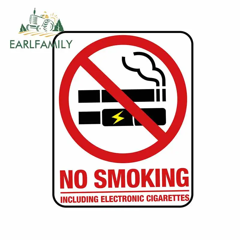 

Наклейка для автомобиля EARLFAMILY, 13 см х 10,6 см, не курить, наклейка для ремонта, наклейка с граффити, украшение для ноутбука