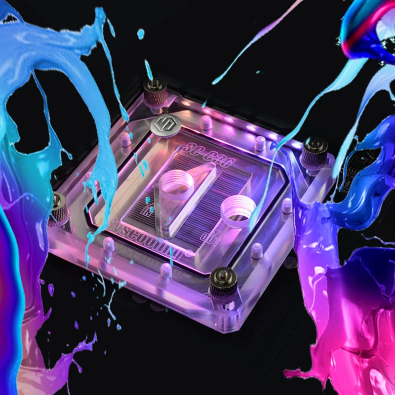 Syscooling CPU водяной блок SC-C36 для INTEL LGA1150 1151 1155 1156 2011 5 в RGB водяное охлаждение |