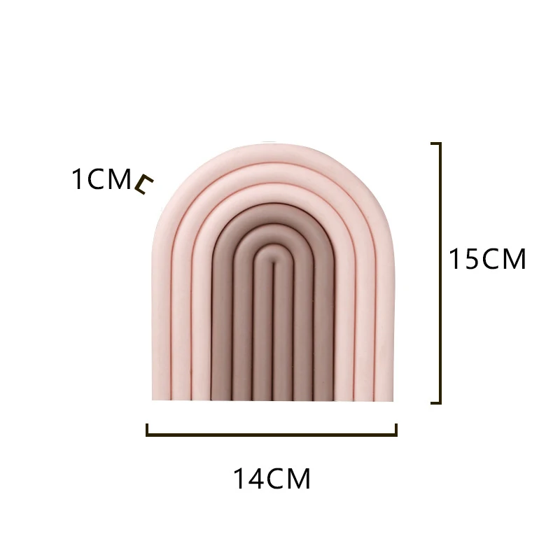 Лидер продаж оригинальный креативный термостойкий Коврик Rainbow Coaster Съемный стол