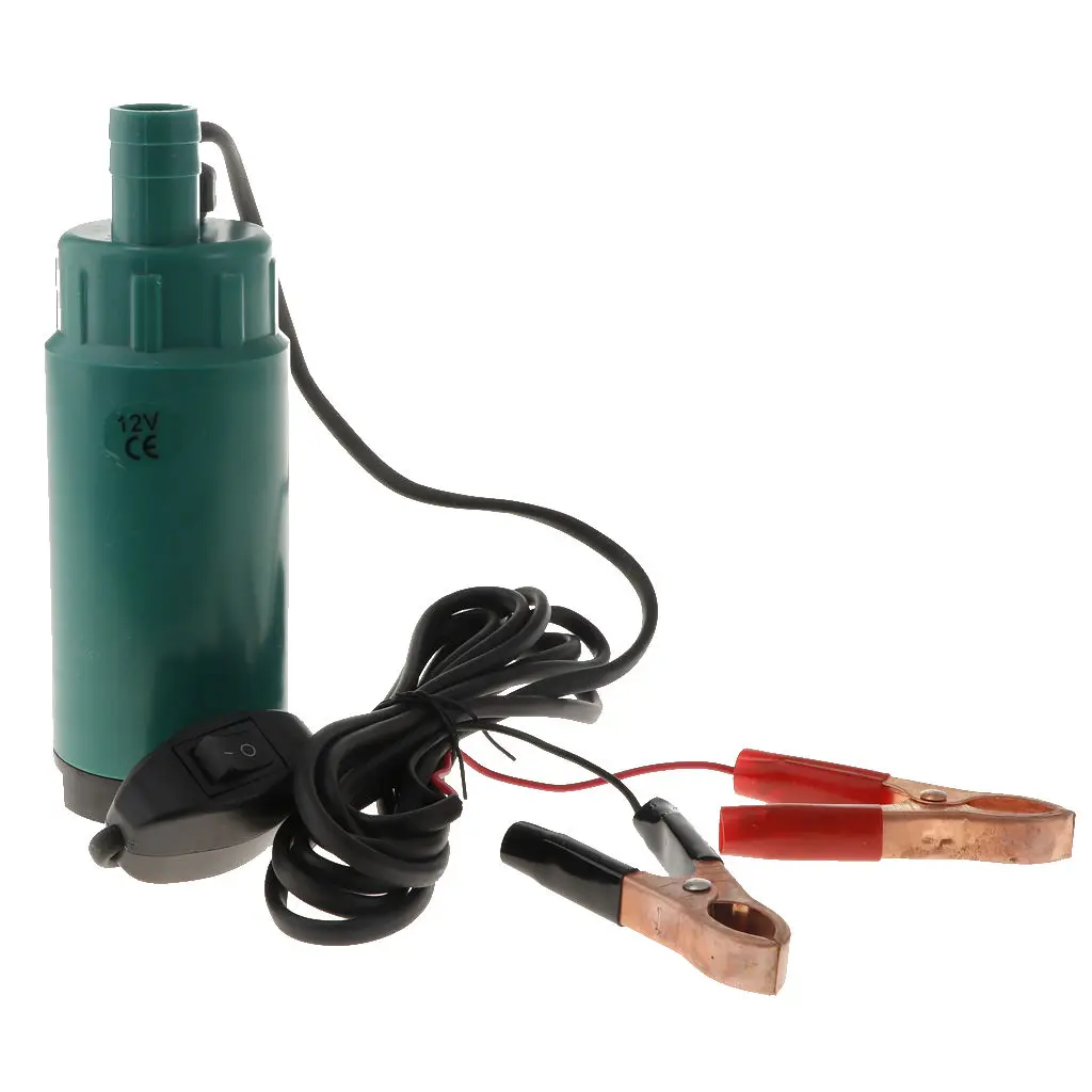 

Submersible Pump Diameter 50MM DC 12V 24V Motor Suction Oil Water Disel Pump Plastic Shell Car Camping Portable With Switch