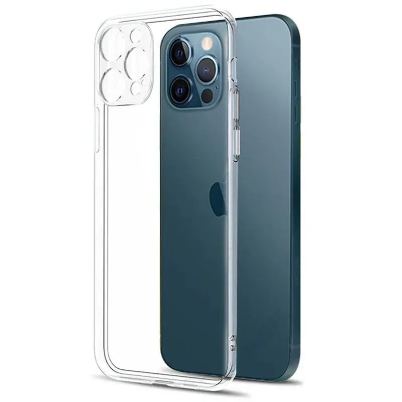 

Original Silicone Case For Iphone 12 11 Pro Max XSMax XR XS X 8 7 6s 6 Plus 12Mini 12Pro 11Pro SE2020 Transparent Soft Case Bag