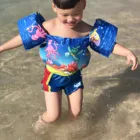 Детский спасательный жилет с повязкой на руку и ремнем для плавания, тренировочный жилет для мальчиков и девочек от 2 до 6 лет, 10-30 кг, пенопластовый жилет, 2021