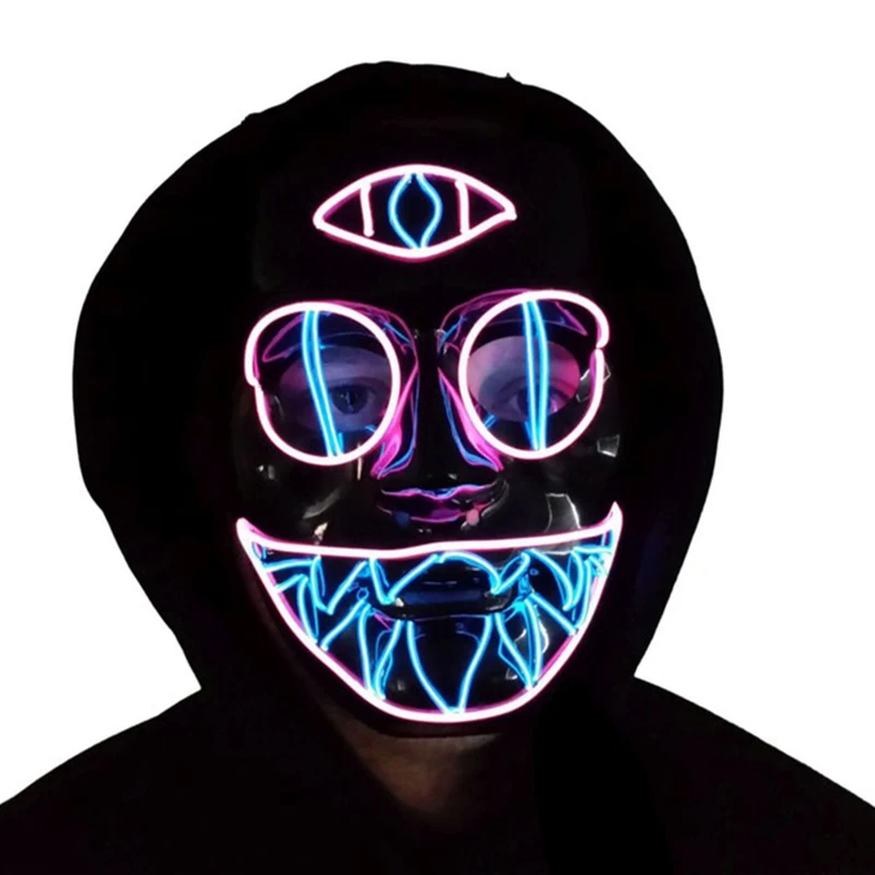 Светодио дный Light вечерние MasksHalloween маска очистки выборы год большой забавный