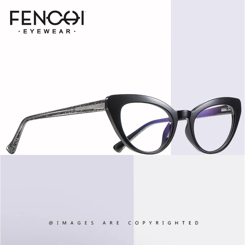 

Очки компьютерные FENCHI TR90 для мужчин и женщин, прозрачные умные очки кошачий глаз с защитой светильник сисветильник, для игр