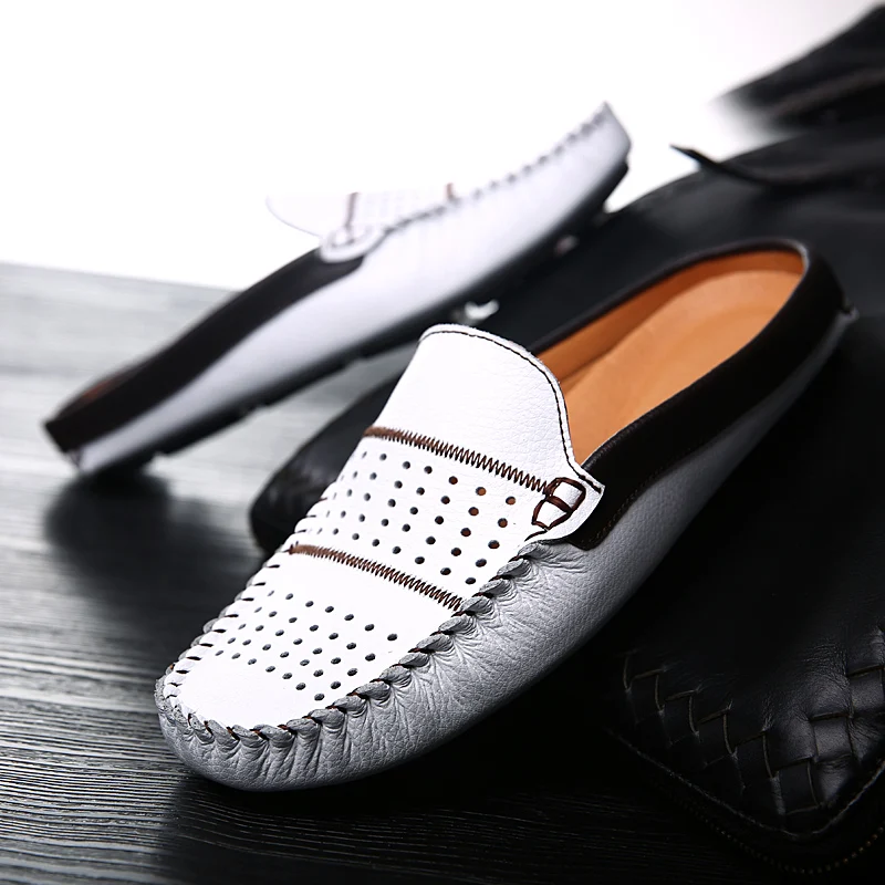Мужская обувь Повседневные кожаные лоферы Мужские легкие полуботинки