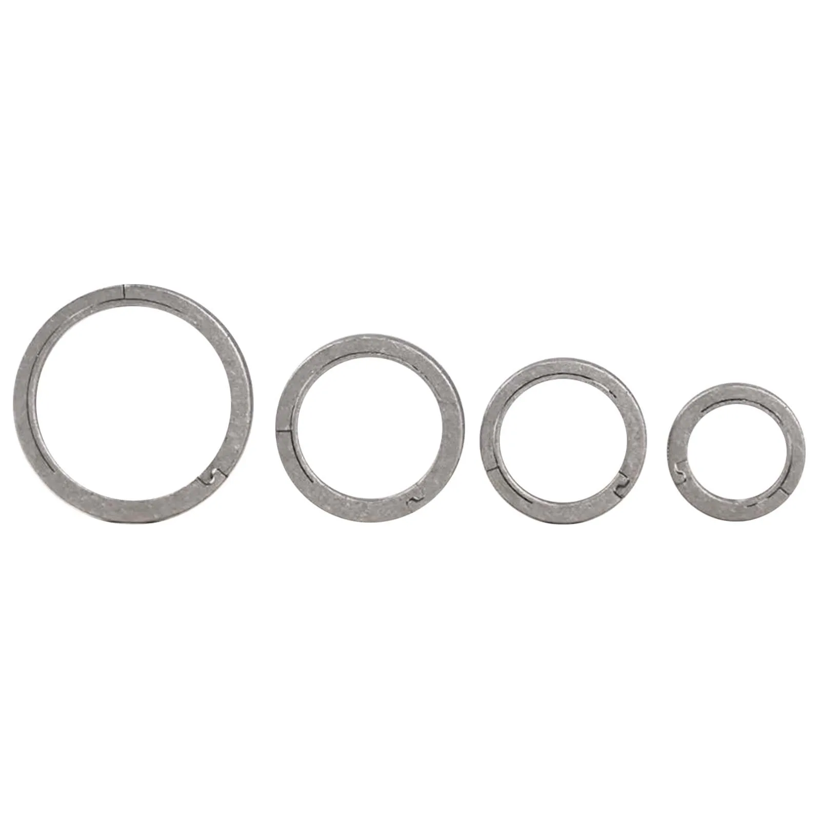 

Кольцо-брелок для ключей, титановый аксессуар с защитой от потери, подходит для женщин M