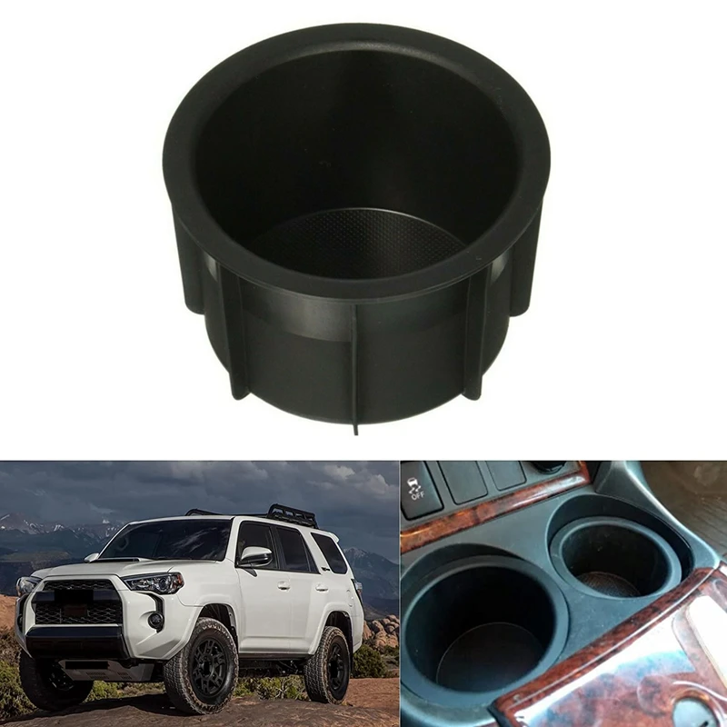 

Car Center Console Cup Holder Inserts Rubber Liner for 2010-2020 Toyota 4Runner 66991-35030
