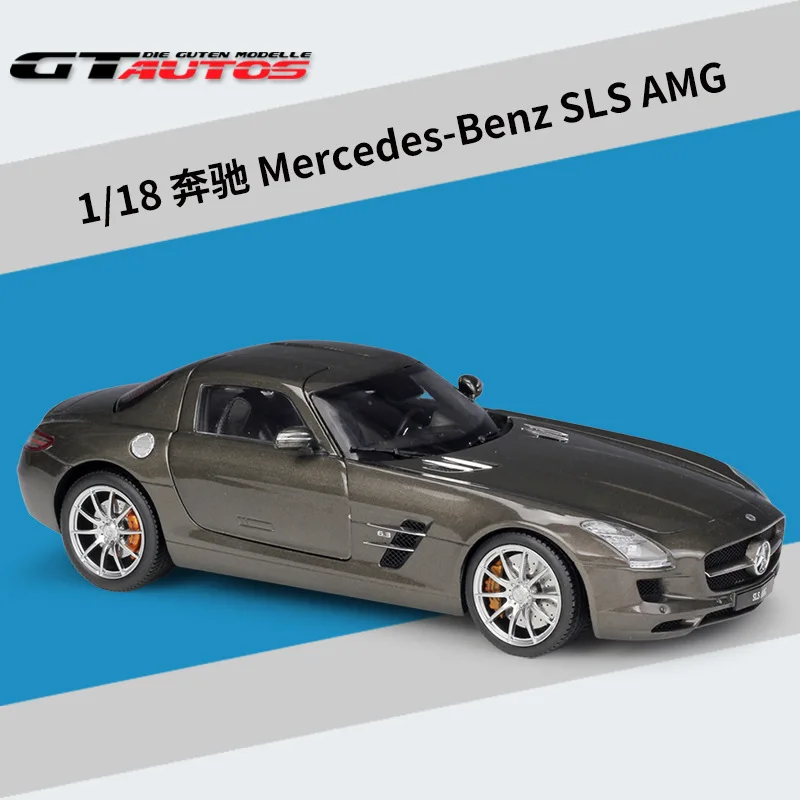 Модель автомобиля Welly GTA1: 18 Mercedes Benz SLS AMG из сплава коллекционная Подарочная