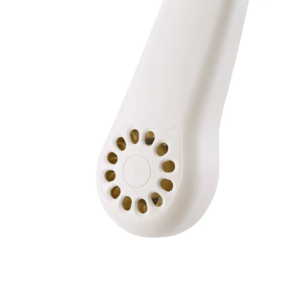 

White Summer Cooler Neckband Fans With USB Rechargeable Hands-Free Fans Strong Wind Lazy Outdoor Sports Fan Dropship