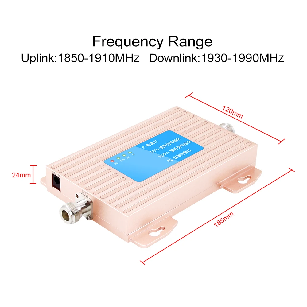 Усилитель мобильного сигнала ALC Gain 70dB (LTE Band 2) PCS 1900mhz шт 1900 сотовая идентификация