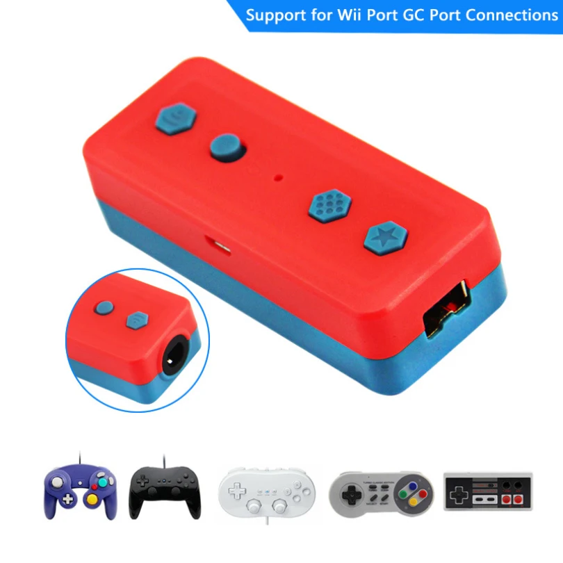 Ретро конвертер Jostick в беспроводной контроллер Nintendo Switch для NG C/WiiU/NES геймпад